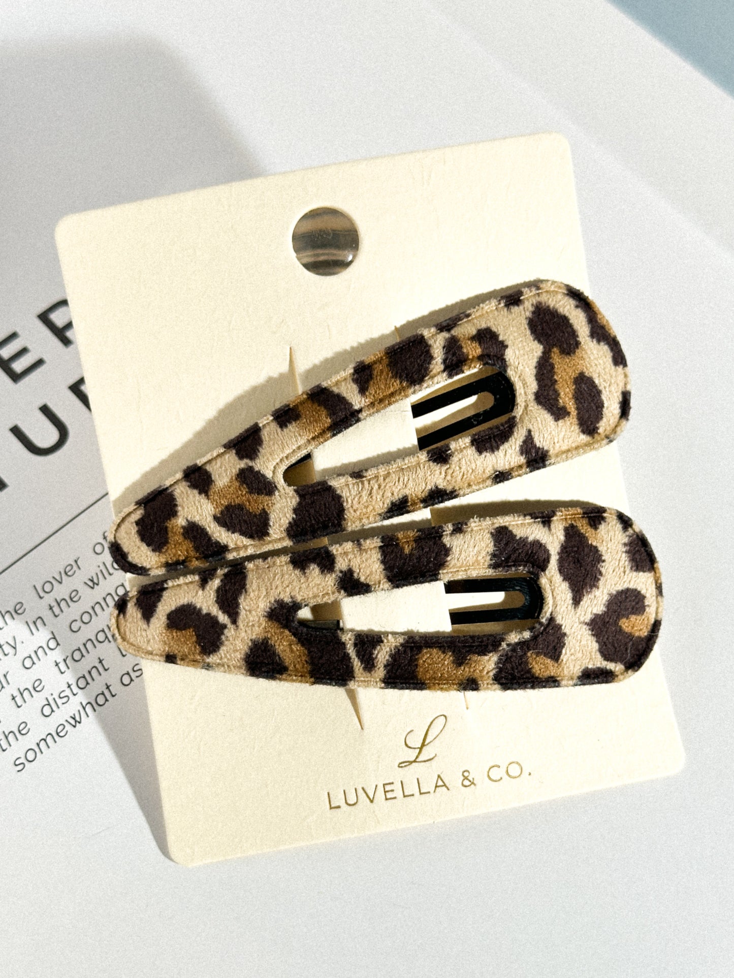 Leopard Print Hair Clip Set