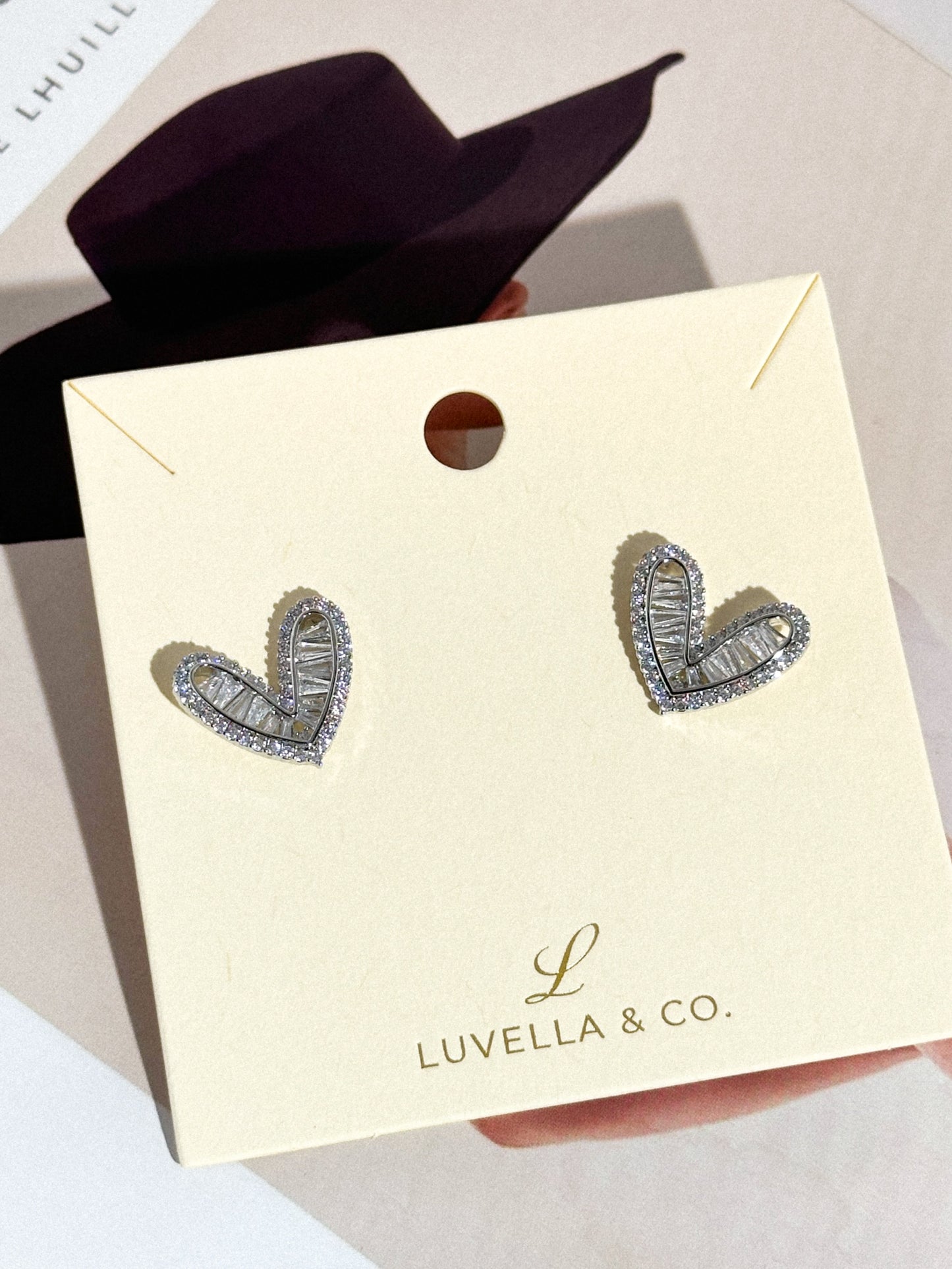 Heart Crystal Earrings