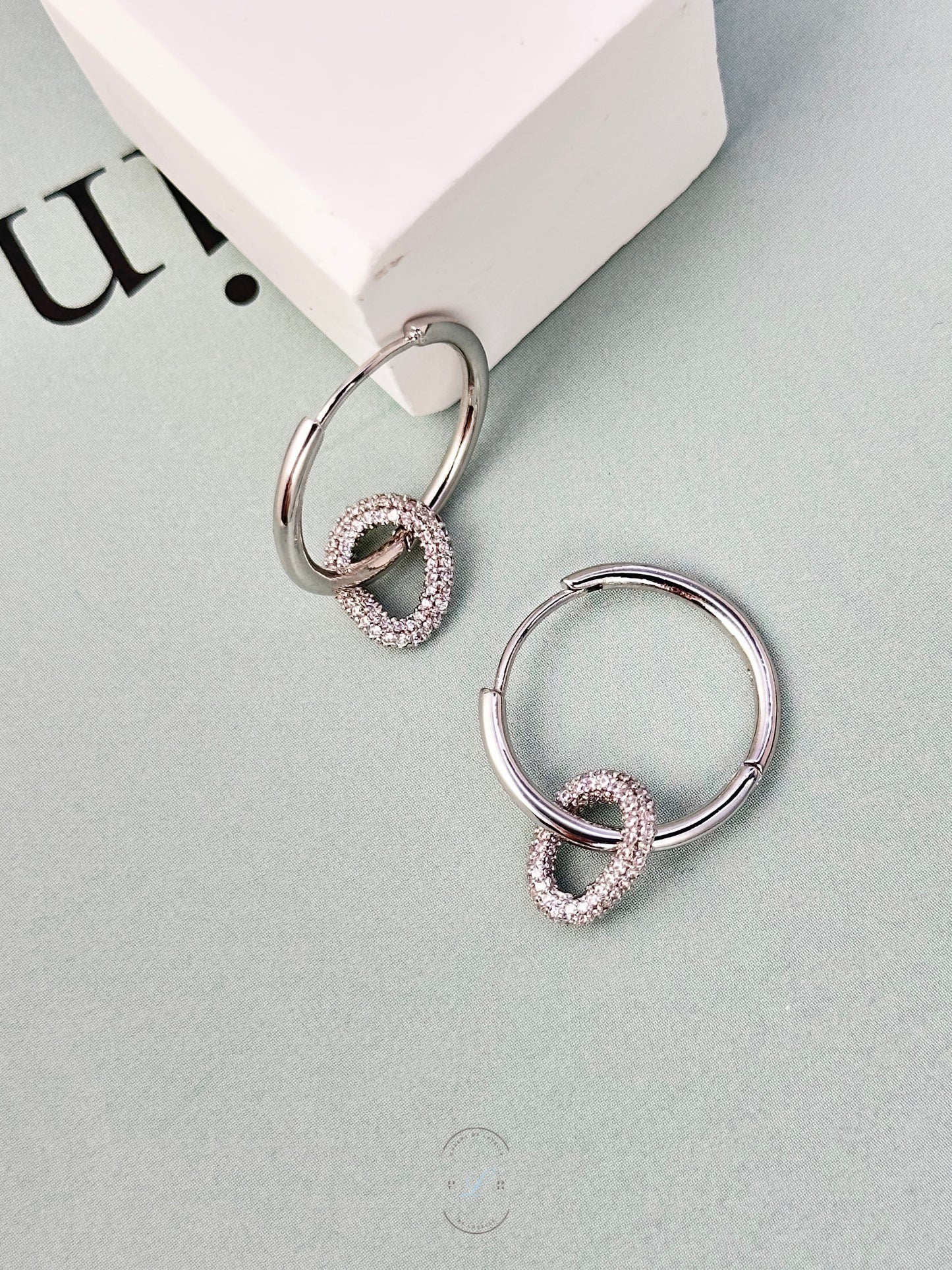 Mini Circular Loop Earrings