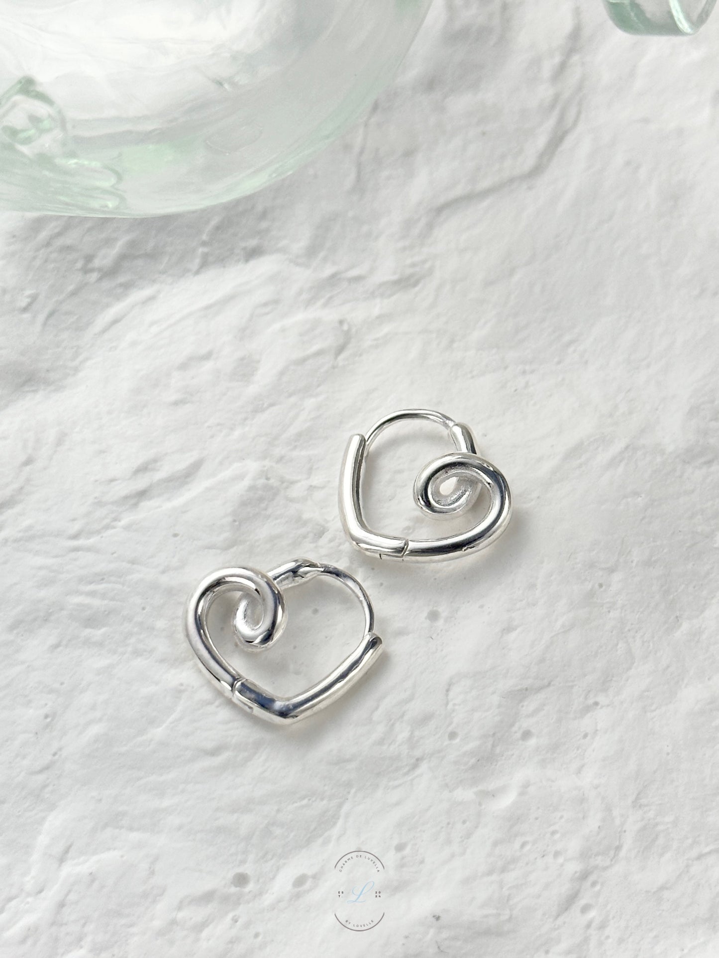 Swirl Love Loop Earrings