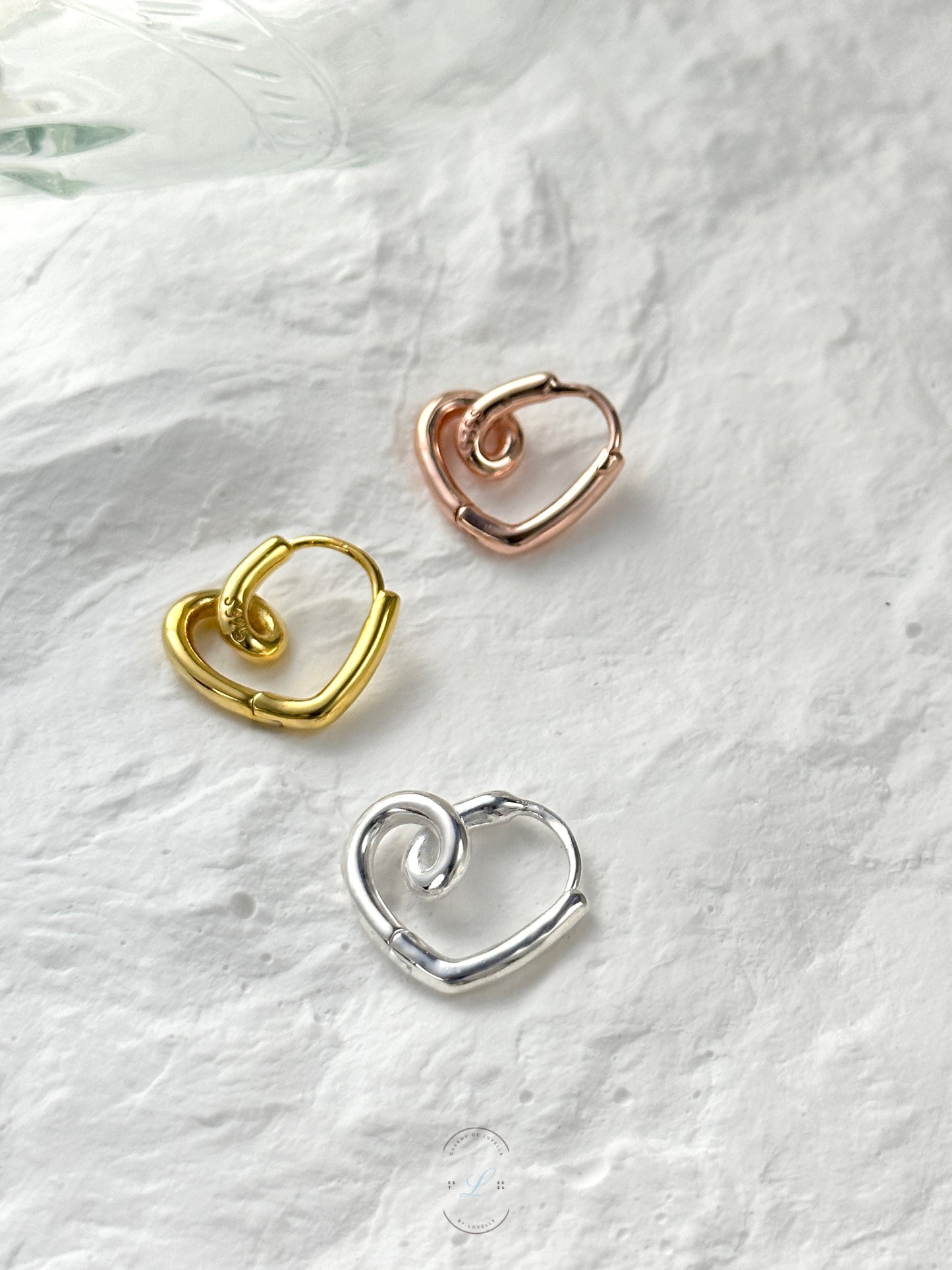 Swirl Love Loop Earrings