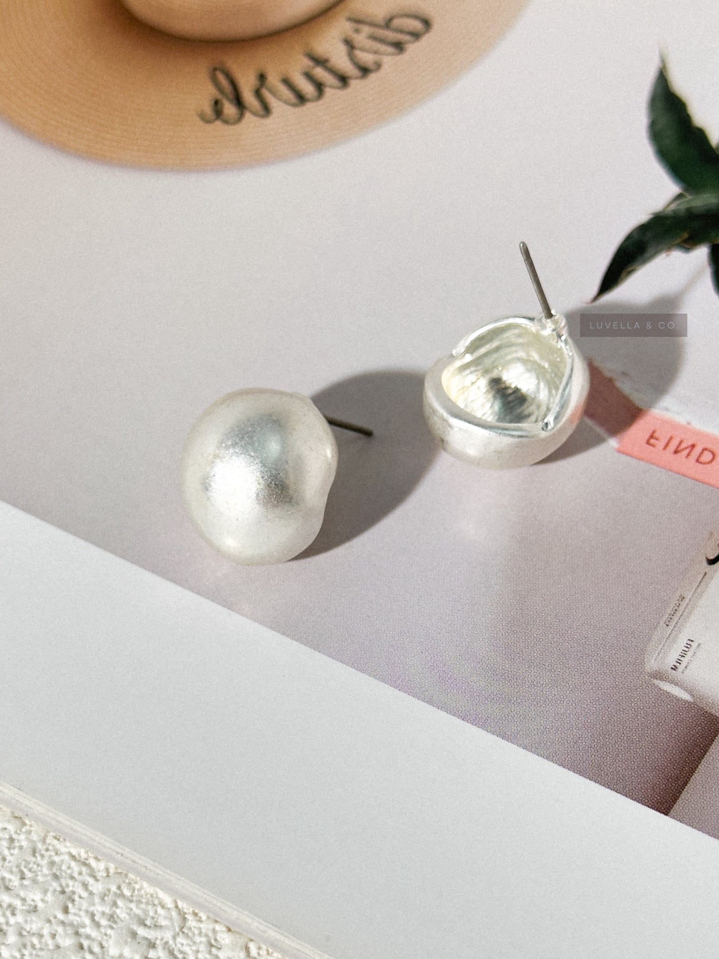 Silver Sphere Studs