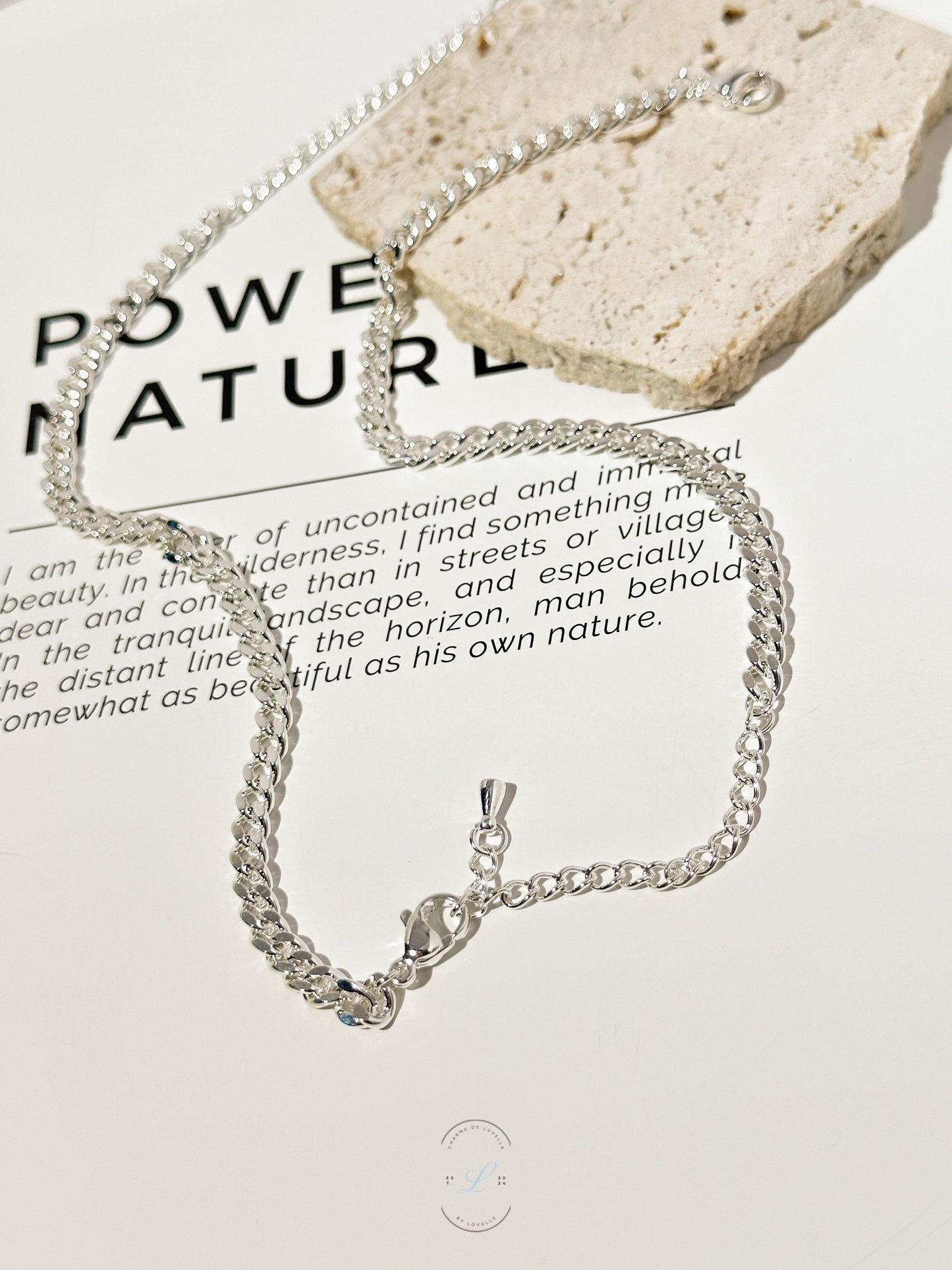 Double Clasp Design Chain Necklace