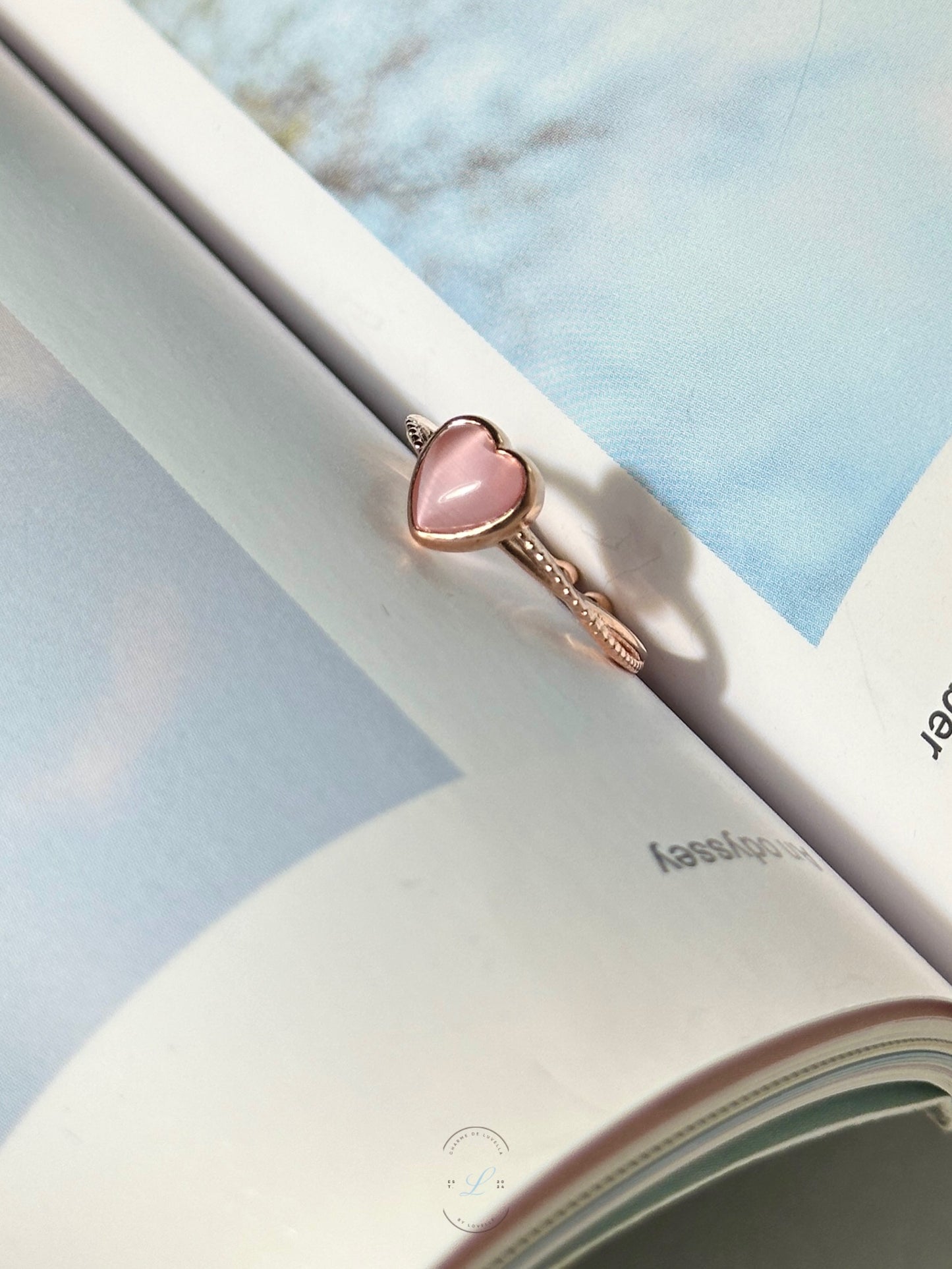 Aurora Adjustable Heart Ring