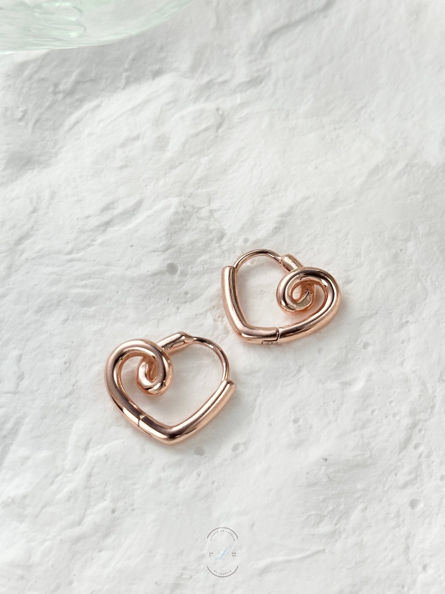 Swirl Love Loop Earrings