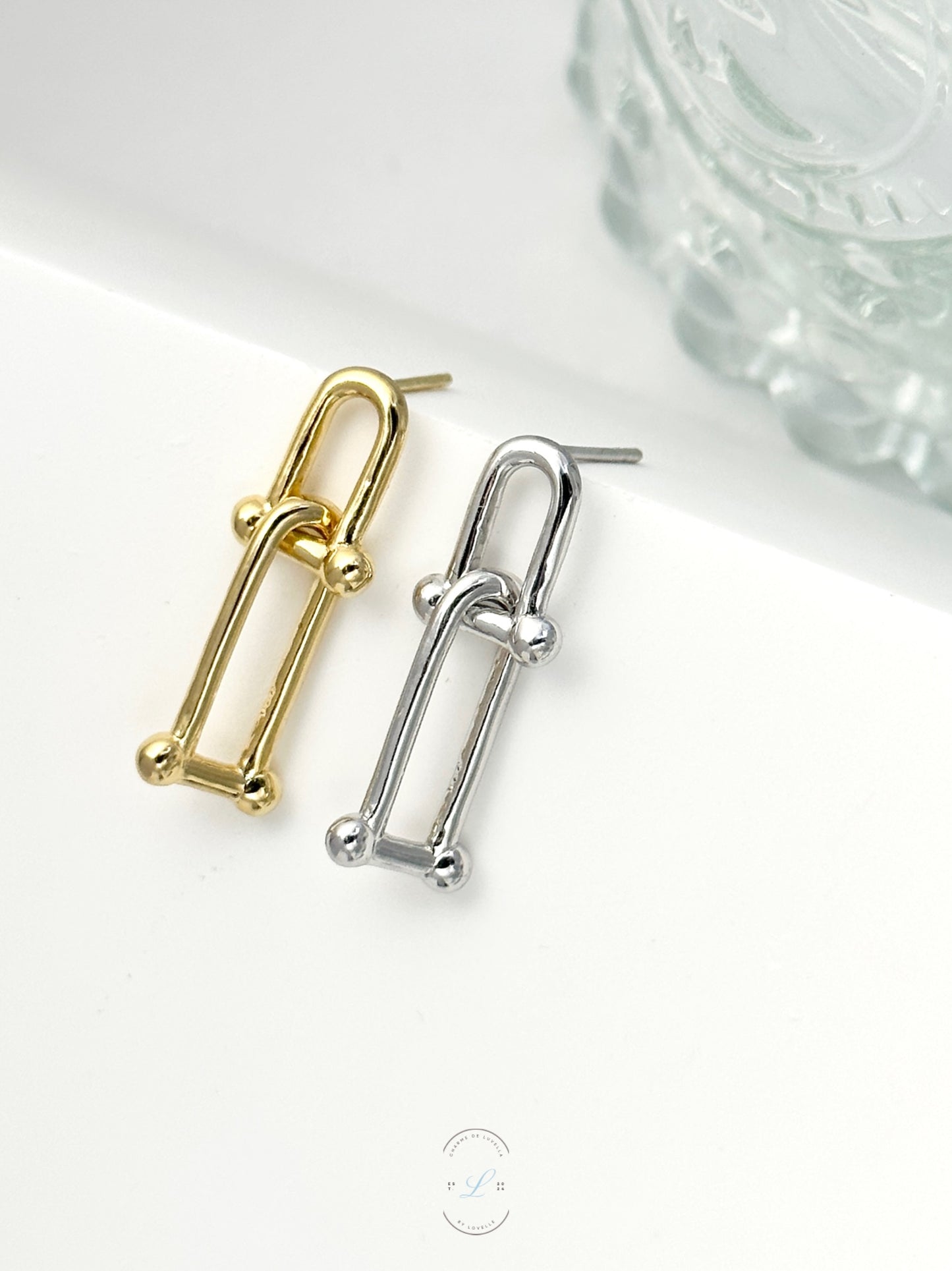 Double Lock Earrings