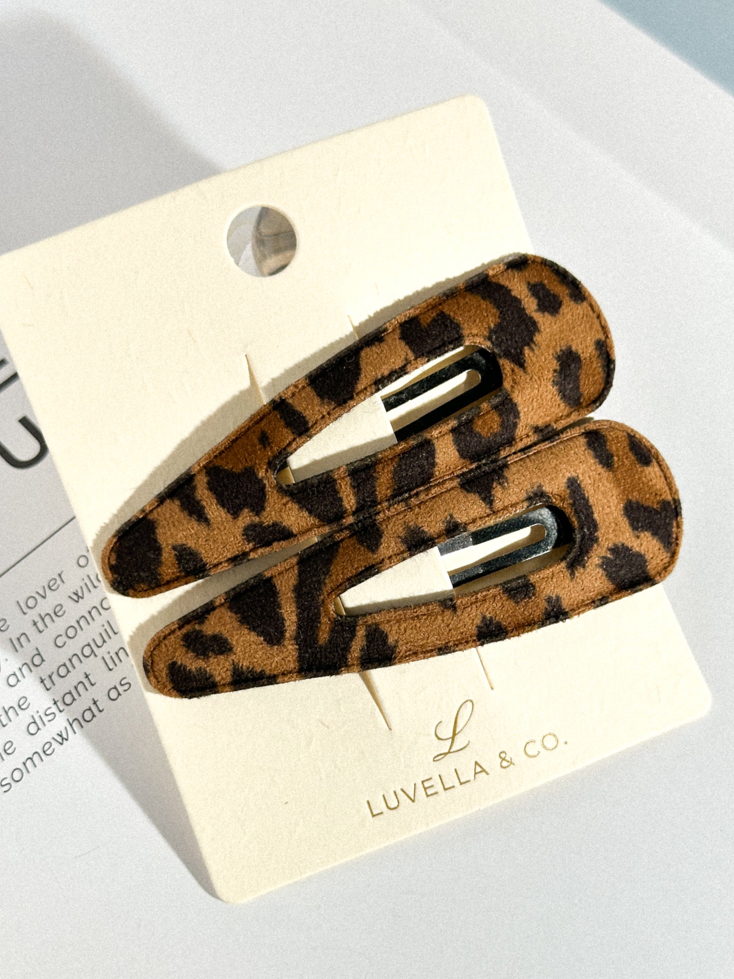 Leopard Print Hair Clip Set