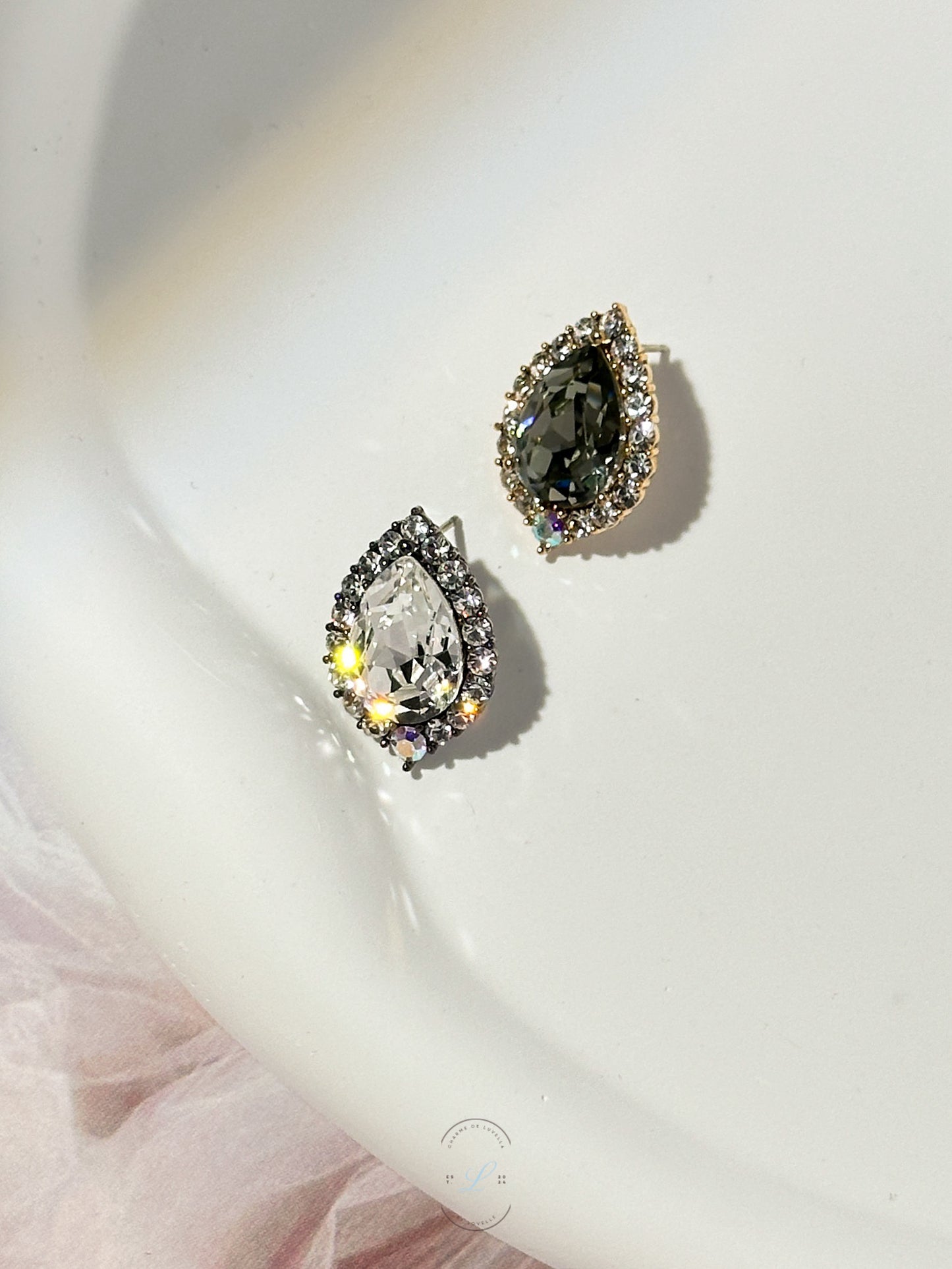 Teardrop Diamond Earrings