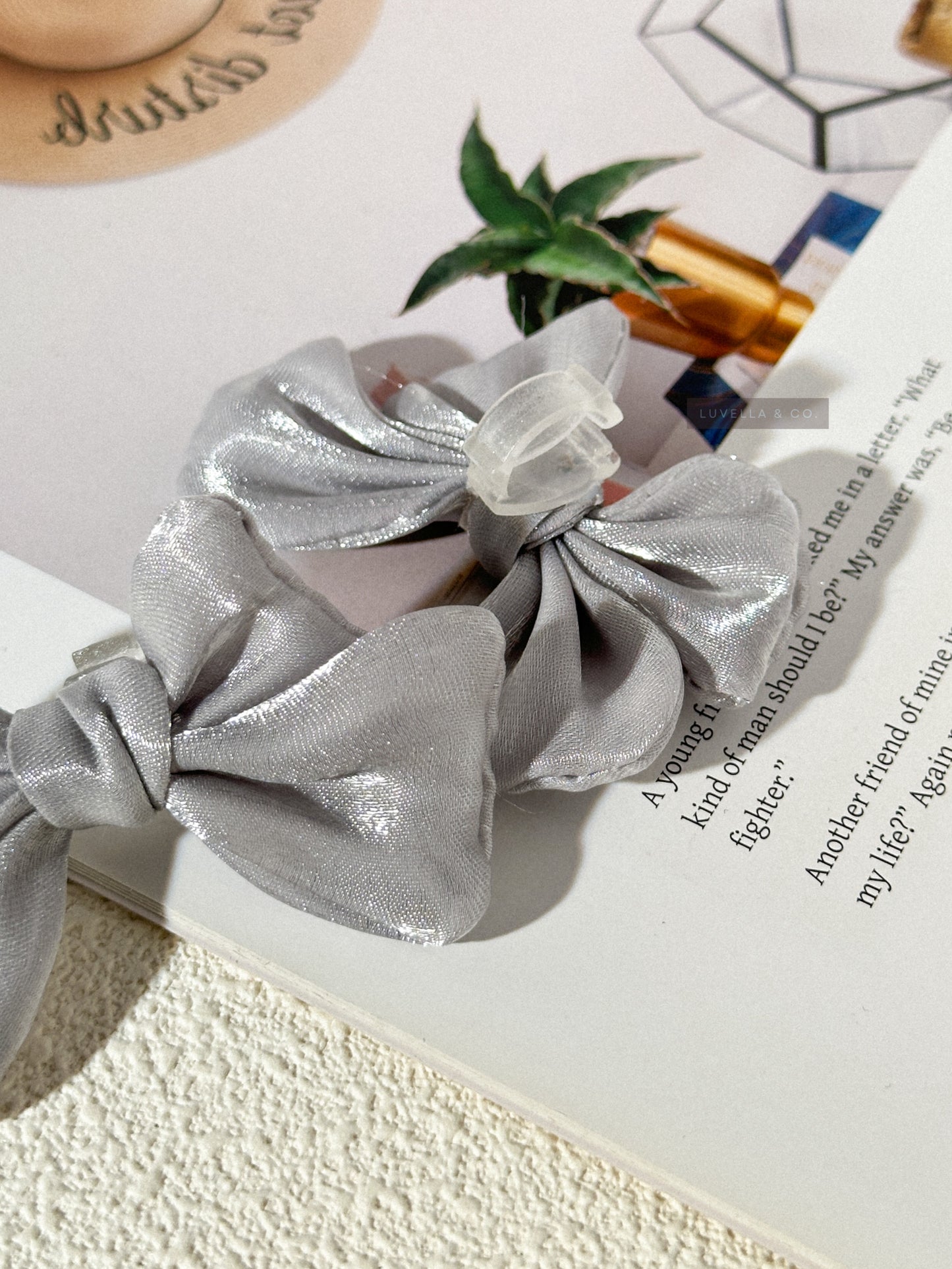 Satin Ribbon Shoe Clip