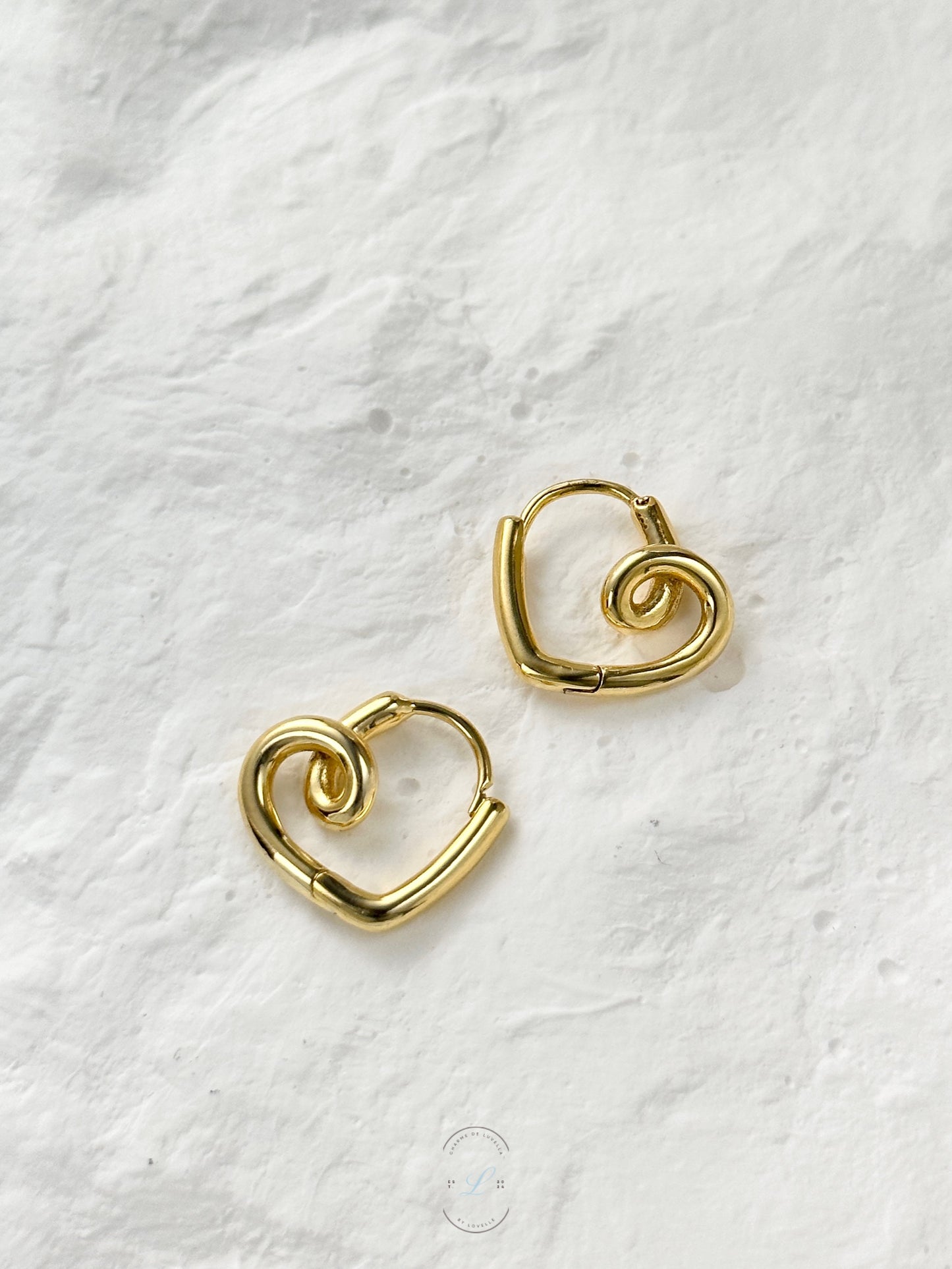 Swirl Love Loop Earrings