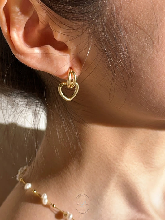 Loop Heart Earrings