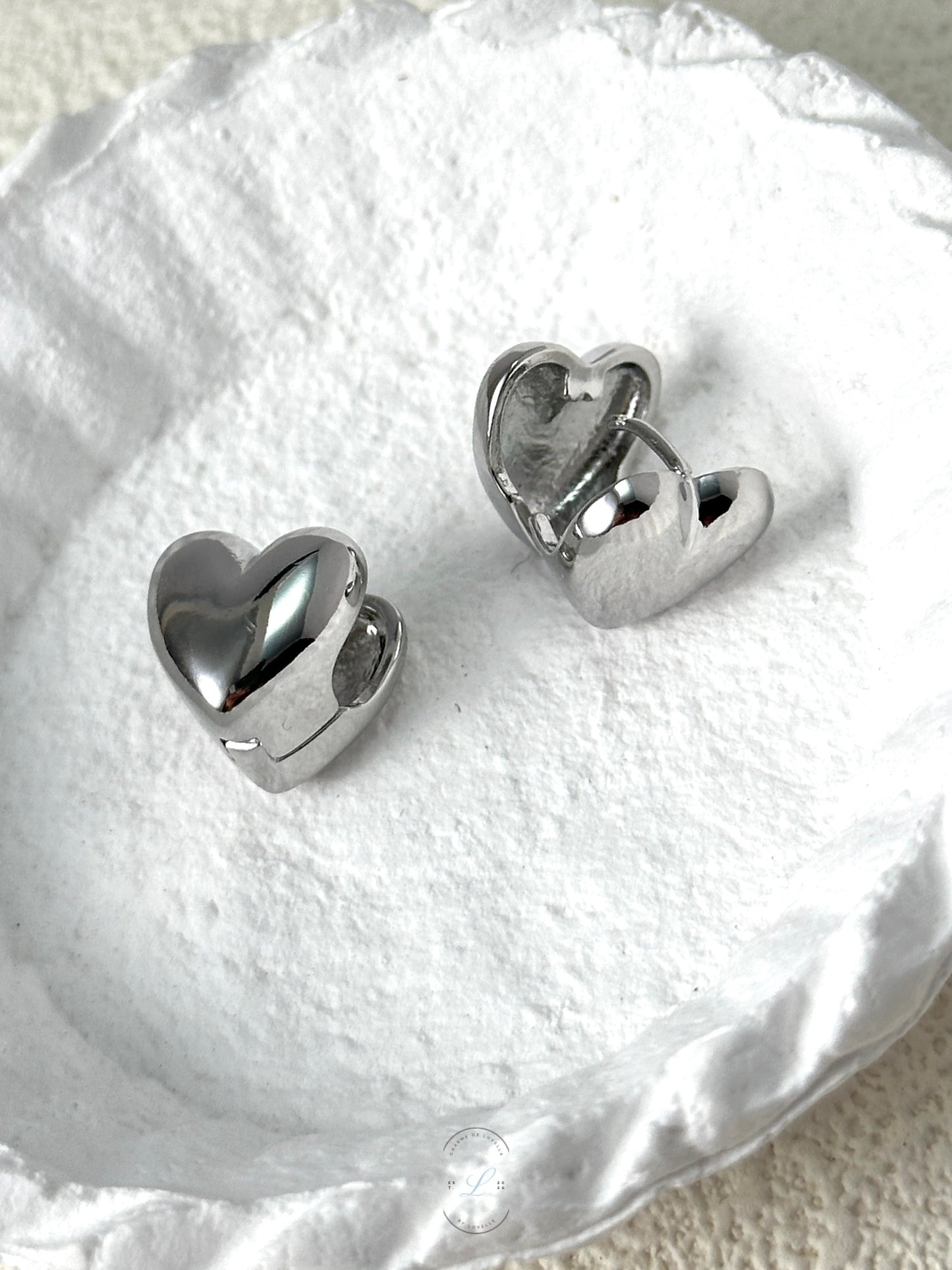 Twins Hearts Earrings