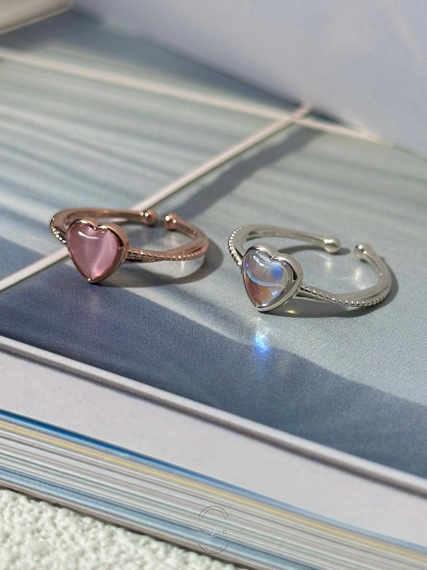 Aurora Adjustable Heart Ring