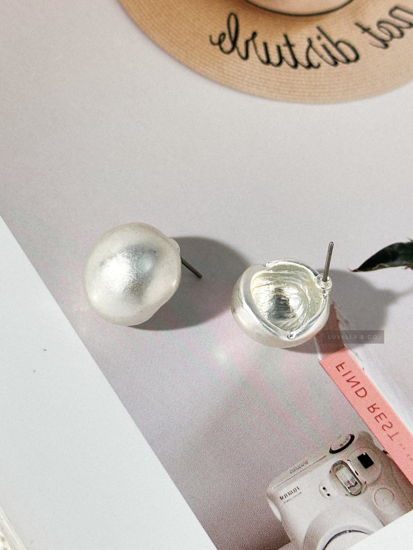 Silver Sphere Studs