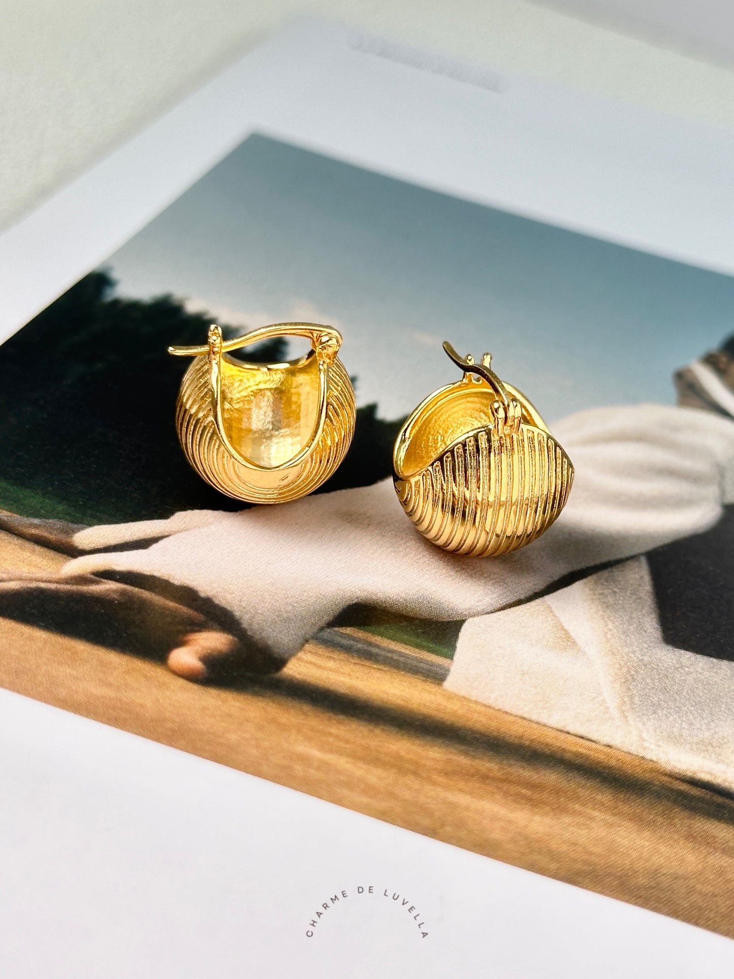 Golden Ball Earrings