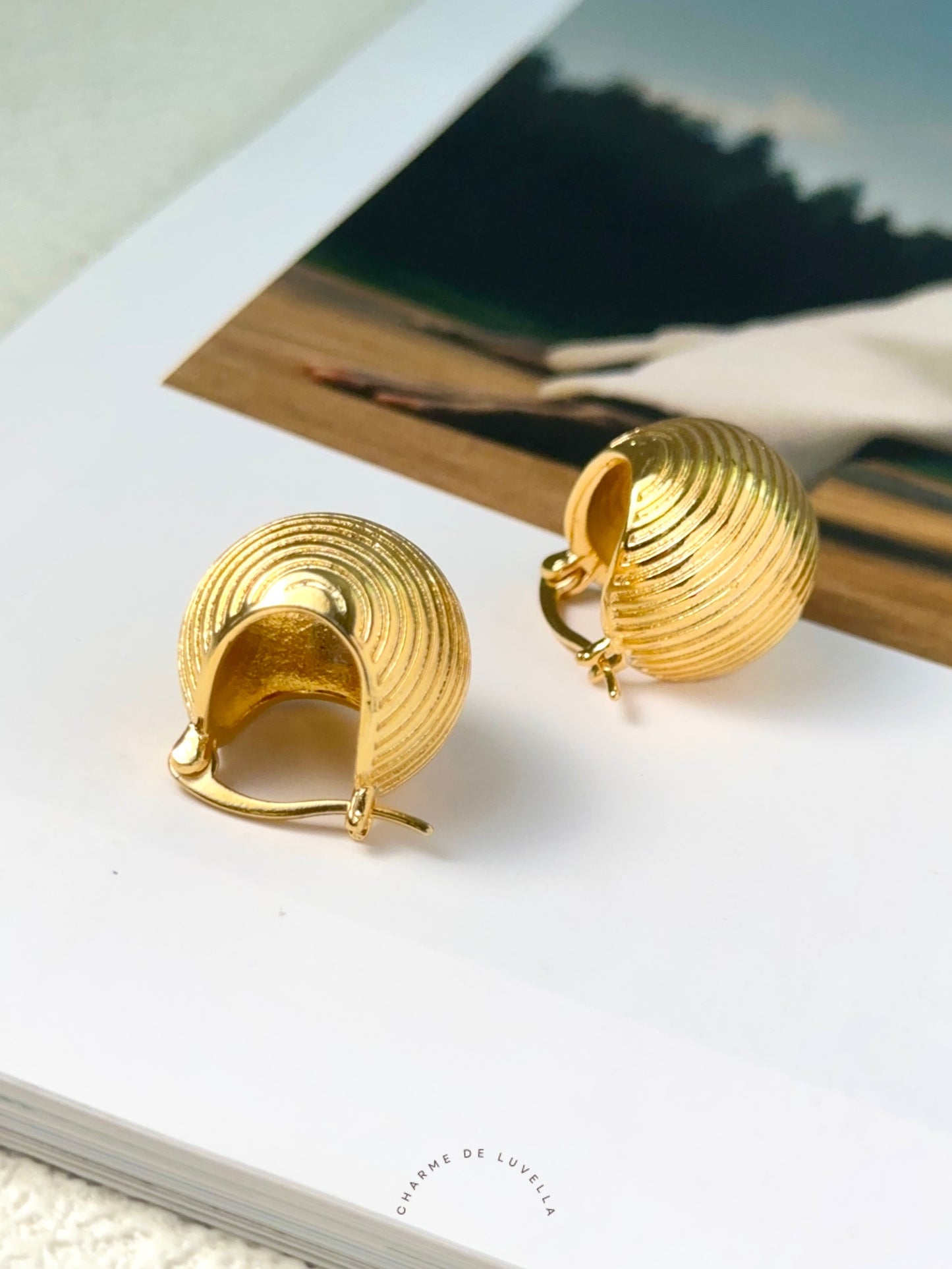 Golden Ball Earrings